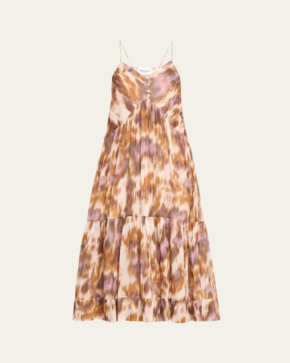 Sabba Sleeveless Printed Midi Dress